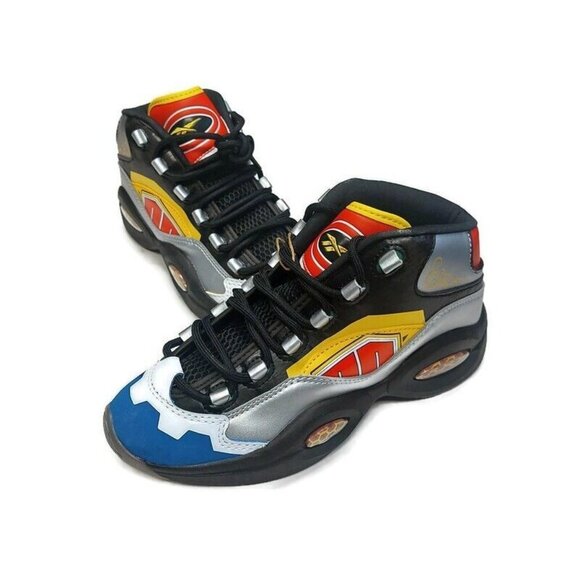 Reebok x Power Rangers Mens Size 5.5 Question Mid Megazord Allen Iverson GY0588